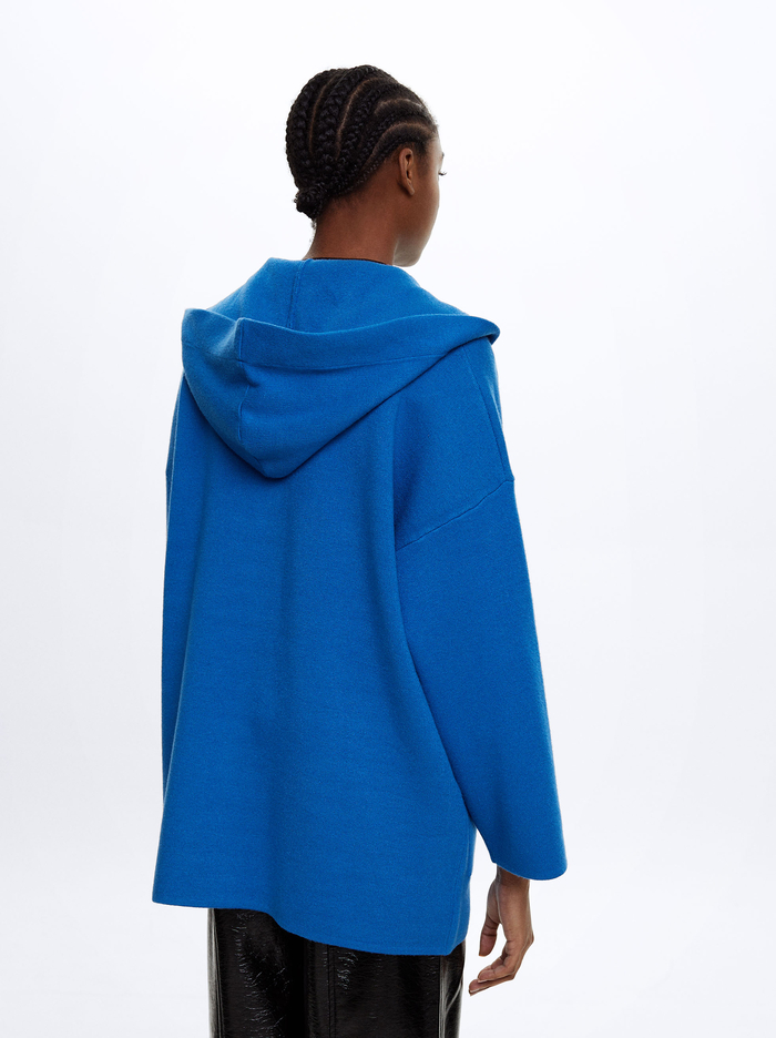 Parfois S Kapucňou Knit Pončá Damske Modre | Slovensko-BZTM96584