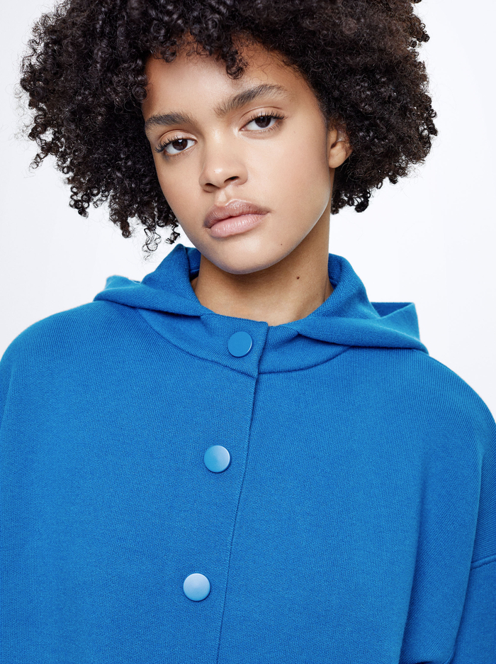 Parfois S Kapucňou Knit Pončá Damske Modre | Slovensko-YALI21534