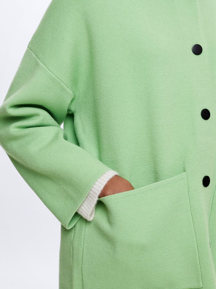 Parfois S Kapucňou Knit Pončá Damske Zelene | Slovensko-MTYI42817