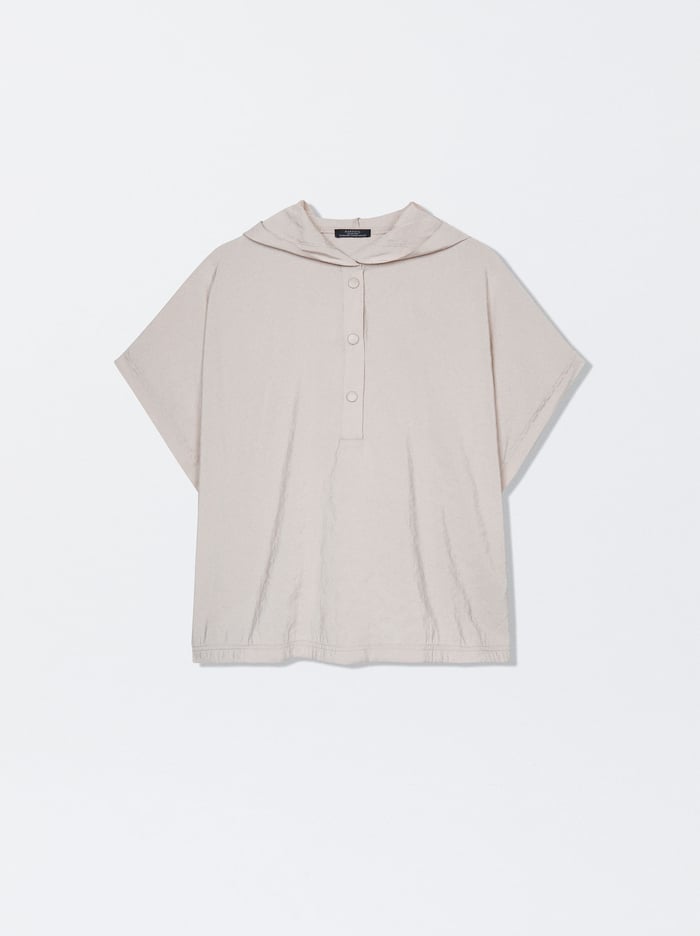 Parfois S Kapucňou Loose-Fitting Kosele Damske Siva | Slovensko-VRJB47610