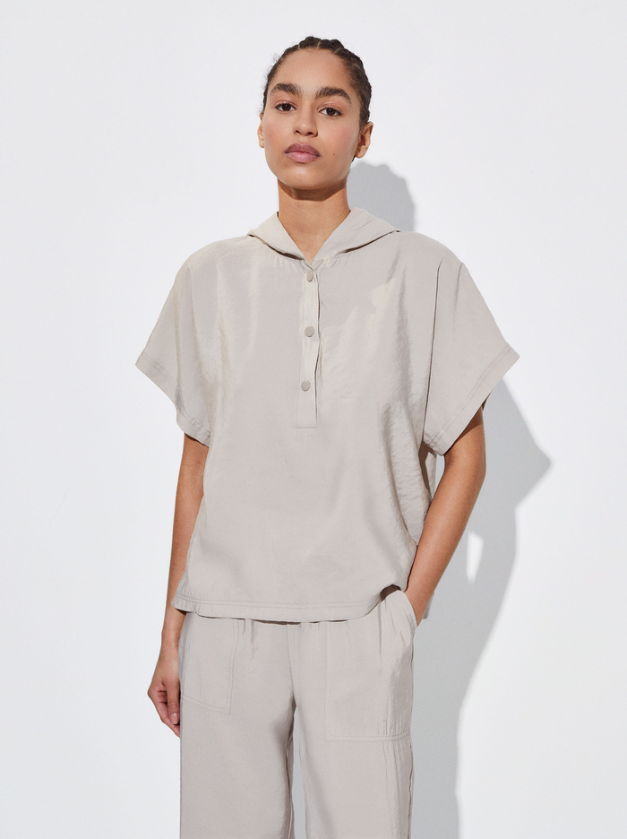 Parfois S Kapucňou Loose-Fitting Kosele Damske Siva | Slovensko-VRJB47610