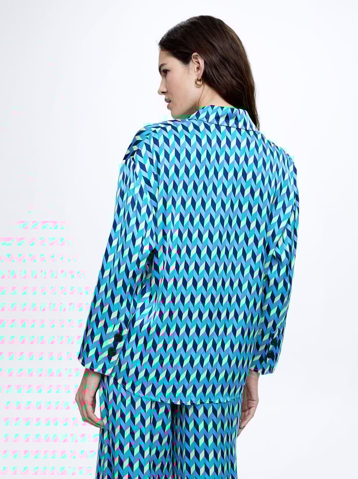 Parfois Satin Printed Kosele Damske Modre | Slovensko-XFCU94536