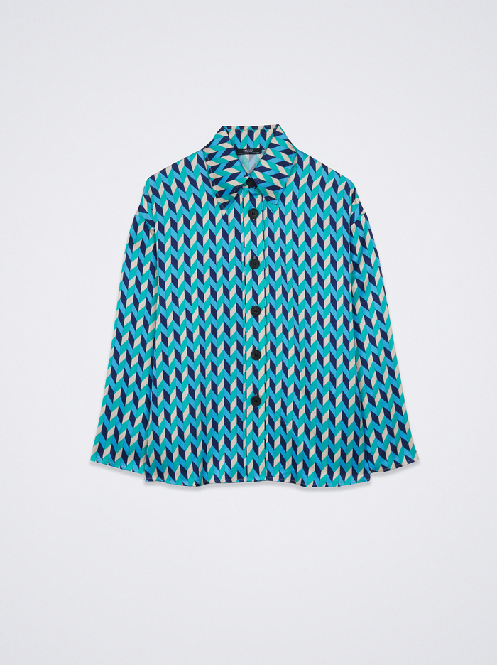 Parfois Satin Printed Kosele Damske Modre | Slovensko-XFCU94536