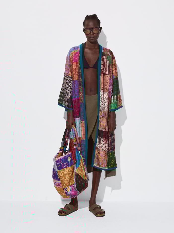 Parfois Silk Patchwork Pončá Damske Viacfarebný | Slovensko-LNUO59176