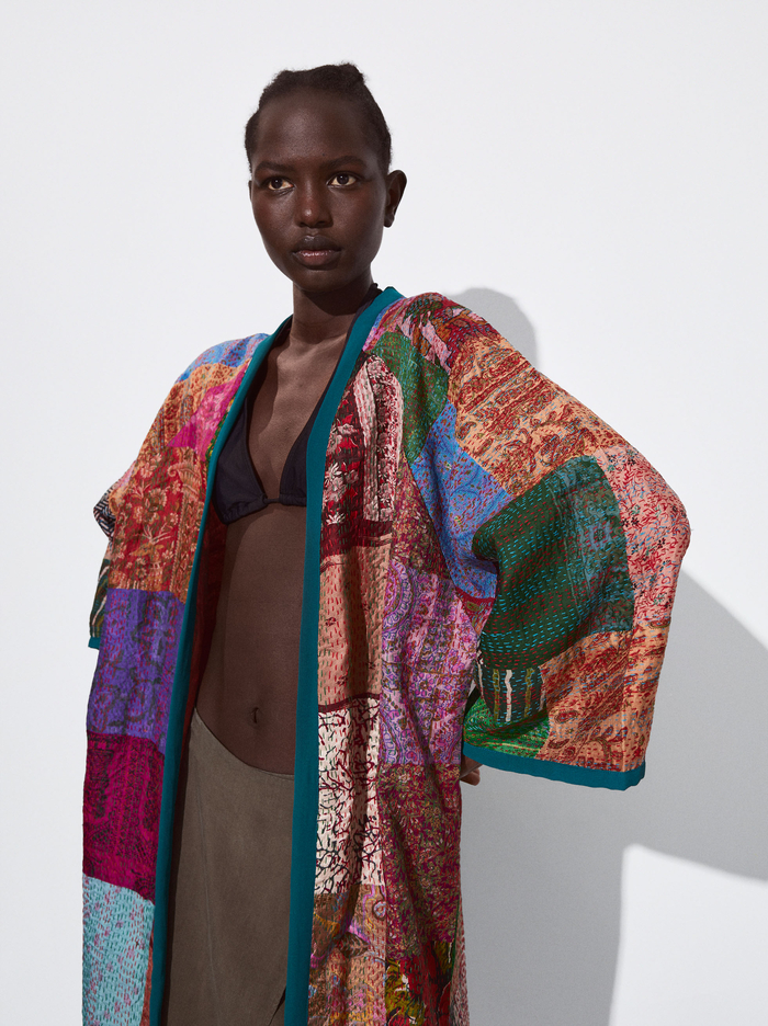 Parfois Silk Patchwork Pončá Damske Viacfarebný | Slovensko-LNUO59176