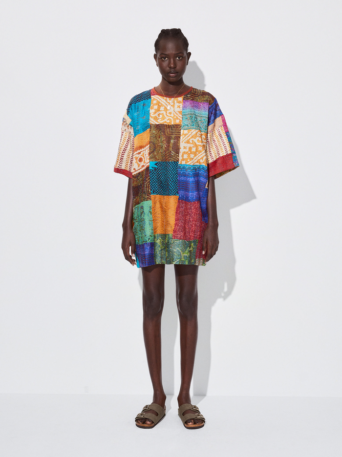 Parfois Silk Patchwork Saty Damske Viacfarebný | Slovensko-QNWP45039