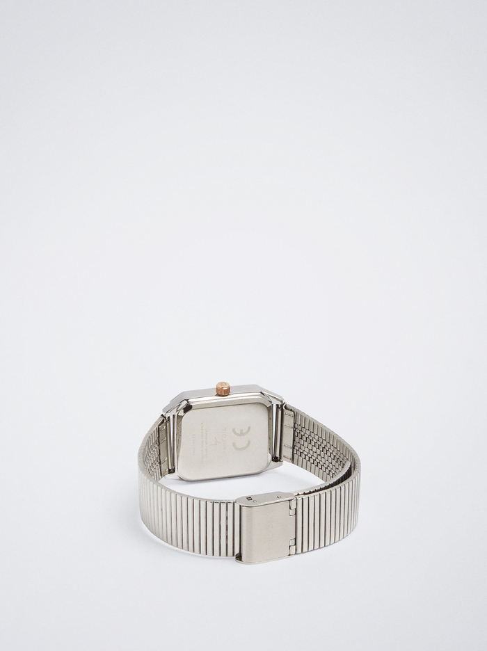 Parfois Square Case Stainless Steel Hodinky Damske Strieborne | Slovensko-TULX45896
