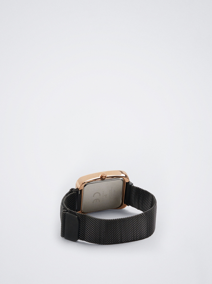 Parfois Square Case Stainless Steel Hodinky Damske Čierne | Slovensko-VLES47165