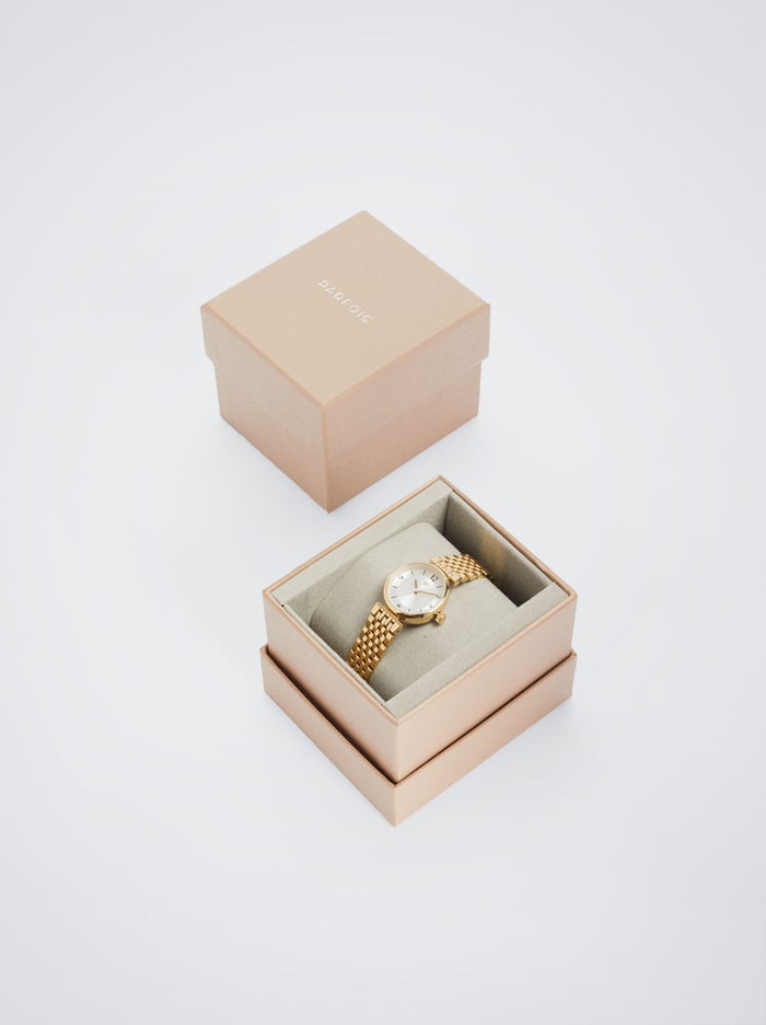 Parfois Stainless Steel Golden Hodinky Damske Zlate | Slovensko-JDVU91432