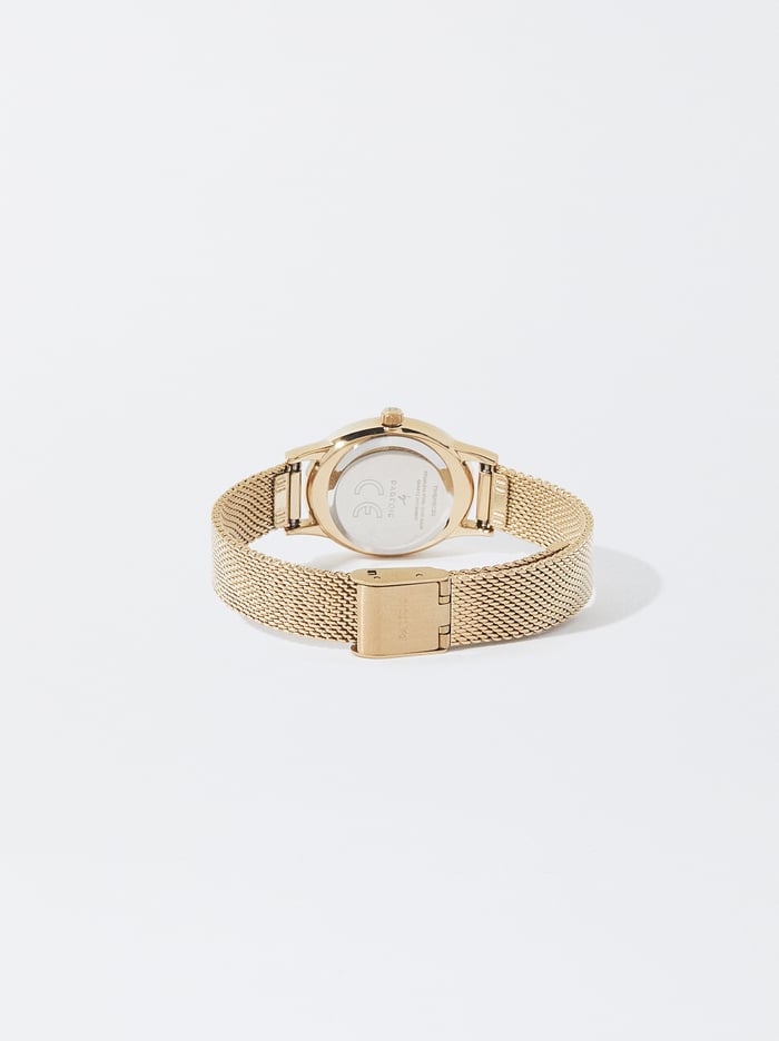 Parfois Stainless Steel Metallic Mesh Remienkove Hodinky Damske Zlate | Slovensko-HGWV25143