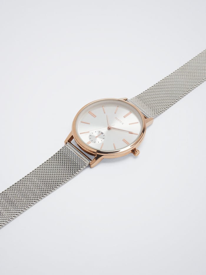 Parfois Stainless Steel Metallic Mesh Remienkove Hodinky Damske Strieborne | Slovensko-RNGL92678