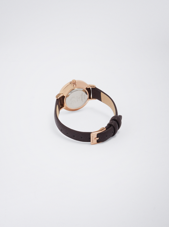 Parfois Stainless Steel With Contrast Case Hodinky Damske Bordove | Slovensko-KUJB45973