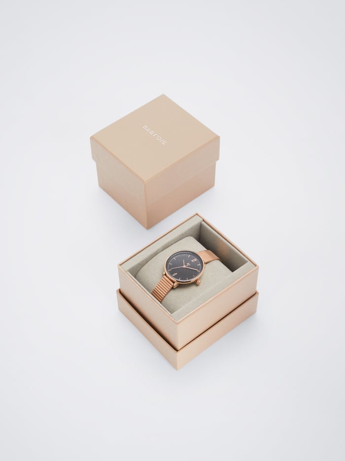 Parfois Stainless Steel With Contrast Case Hodinky Damske Ruzove Zlate | Slovensko-MTBL86701