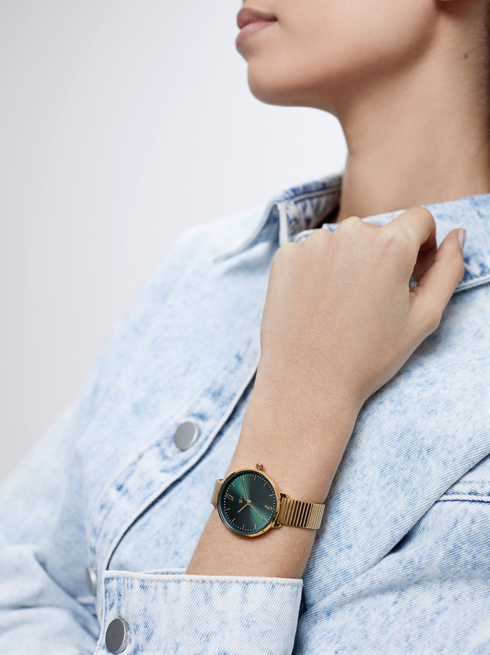 Parfois Stainless Steel With Contrast Case Hodinky Damske Zlate | Slovensko-SBZX72469