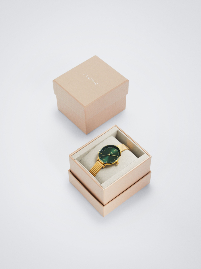 Parfois Stainless Steel With Contrast Case Hodinky Damske Zlate | Slovensko-SBZX72469