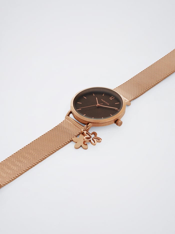 Parfois Stainless Steel With Flower Hodinky Damske Zlate | Slovensko-TNFA39804