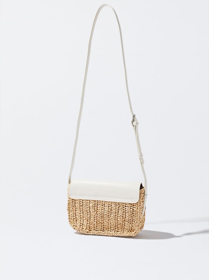 Parfois Straw Crossbody Kabelka Damske Biele | Slovensko-FQLU01859