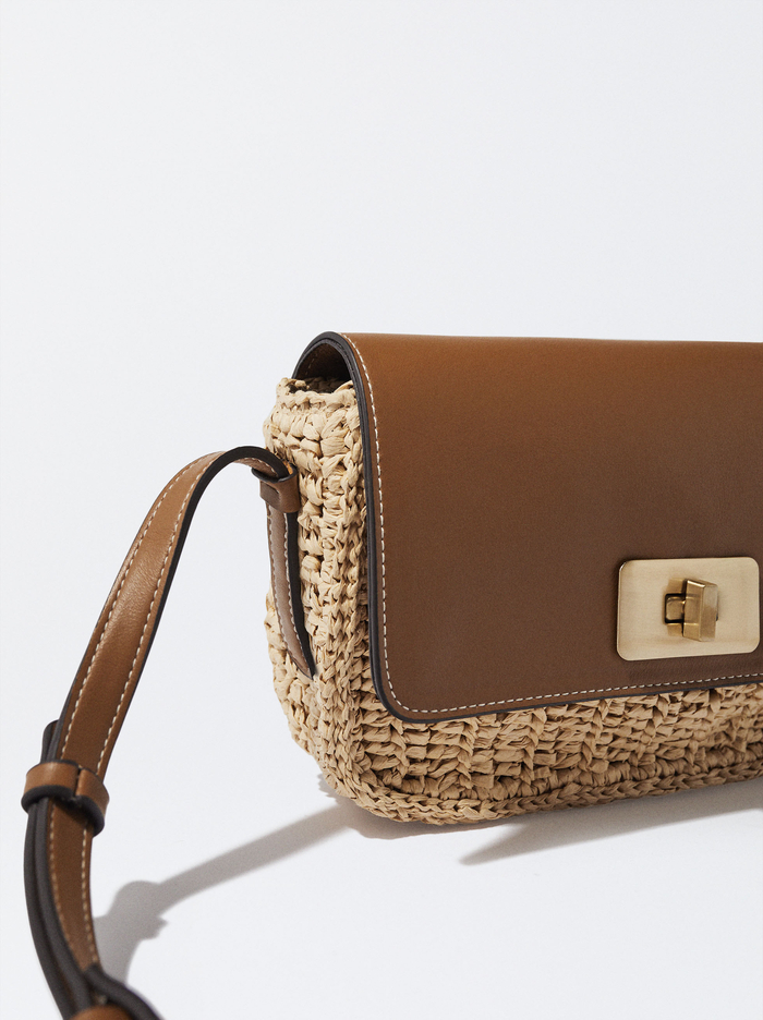 Parfois Straw Crossbody Kabelka Damske Hnede | Slovensko-XQYF42018