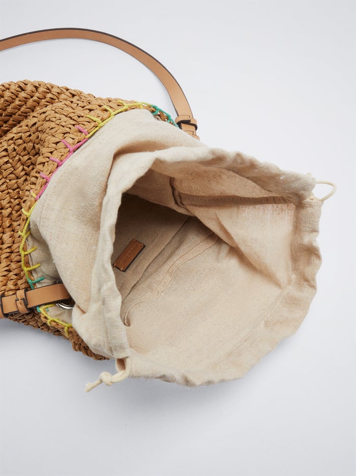 Parfois Straw-Effect Basket Taška Na Vedro Damske Béžové | Slovensko-BNME86247