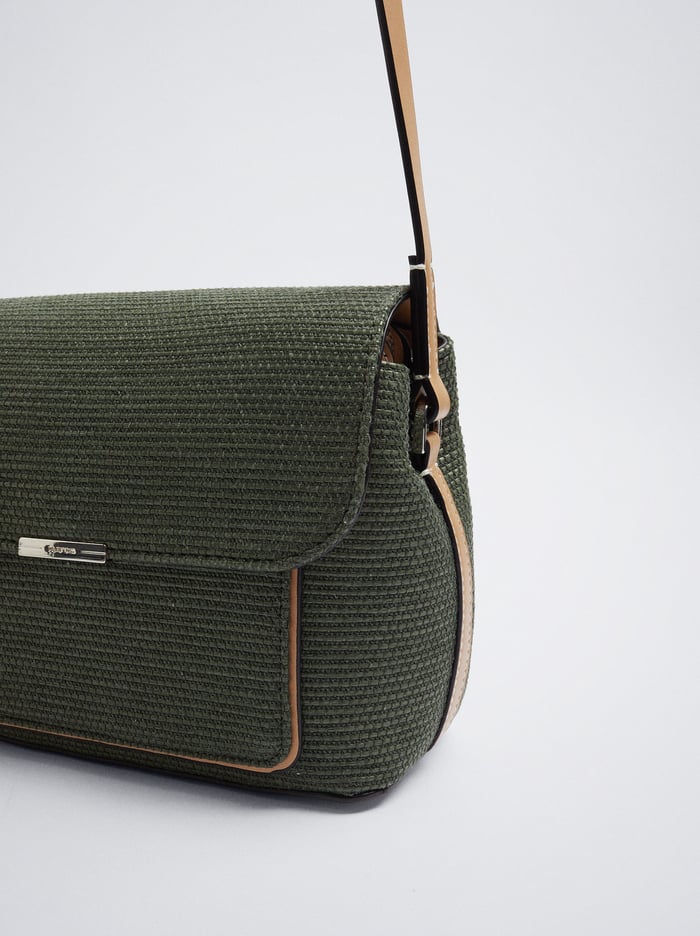 Parfois Straw-Effect Crossbody Kabelka Damske Hnedožltý | Slovensko-DUIE46719