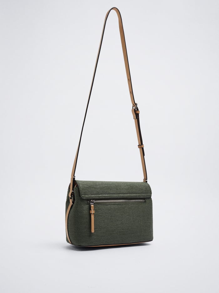 Parfois Straw-Effect Crossbody Kabelka Damske Hnedožltý | Slovensko-DUIE46719