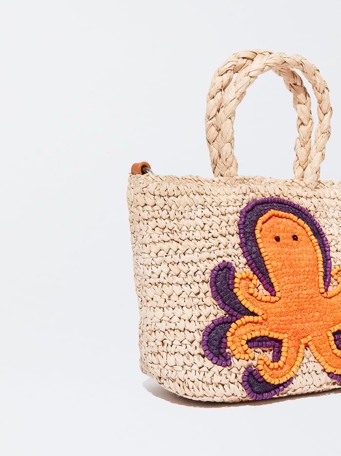 Parfois Straw Mini Crossbody Kabelka Damske Béžové Oranžové | Slovensko-LHQI60927