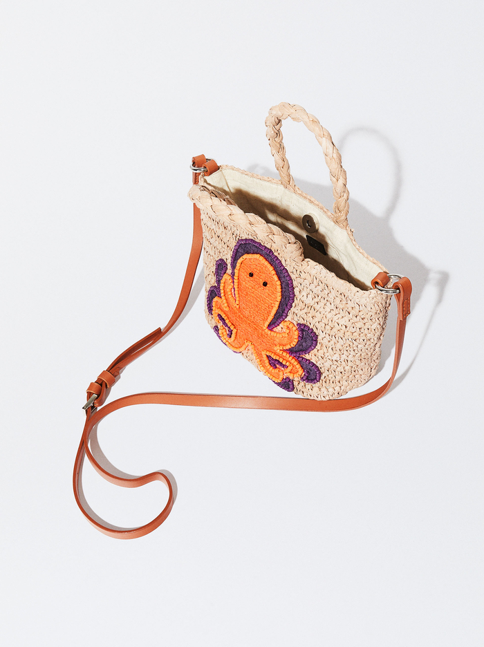 Parfois Straw Mini Crossbody Kabelka Damske Béžové Oranžové | Slovensko-LHQI60927