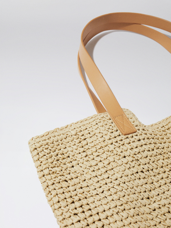 Parfois Straw Prenosná Taška Damske Krém | Slovensko-ACGF85740
