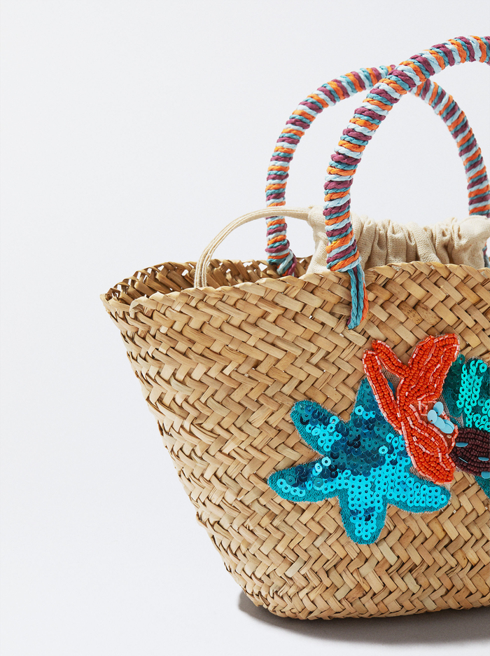 Parfois Straw With Beads And Sequins Kabelky Damske Viacfarebný | Slovensko-RWHN06195