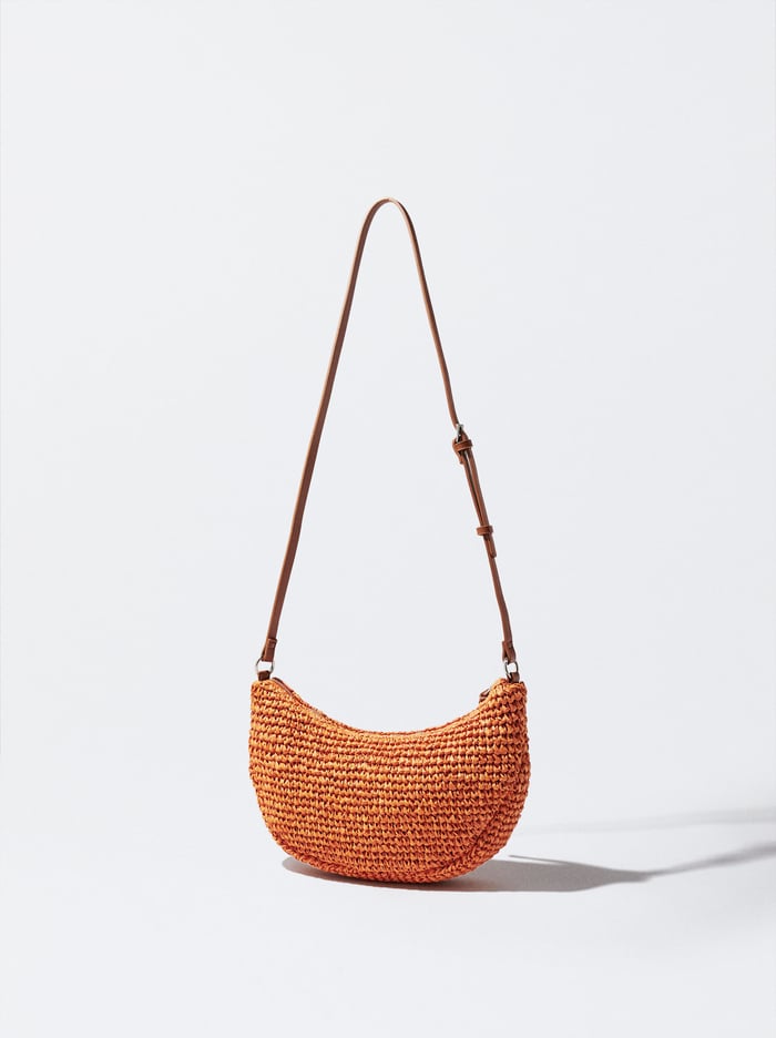 Parfois Straw With Chain Remienkove Taška Cez Rameno Damske Oranžové | Slovensko-BGMF98351