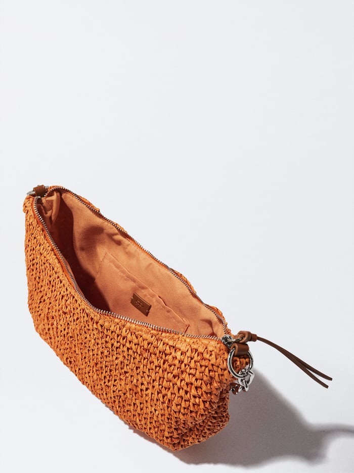 Parfois Straw With Chain Remienkove Taška Cez Rameno Damske Oranžové | Slovensko-BGMF98351