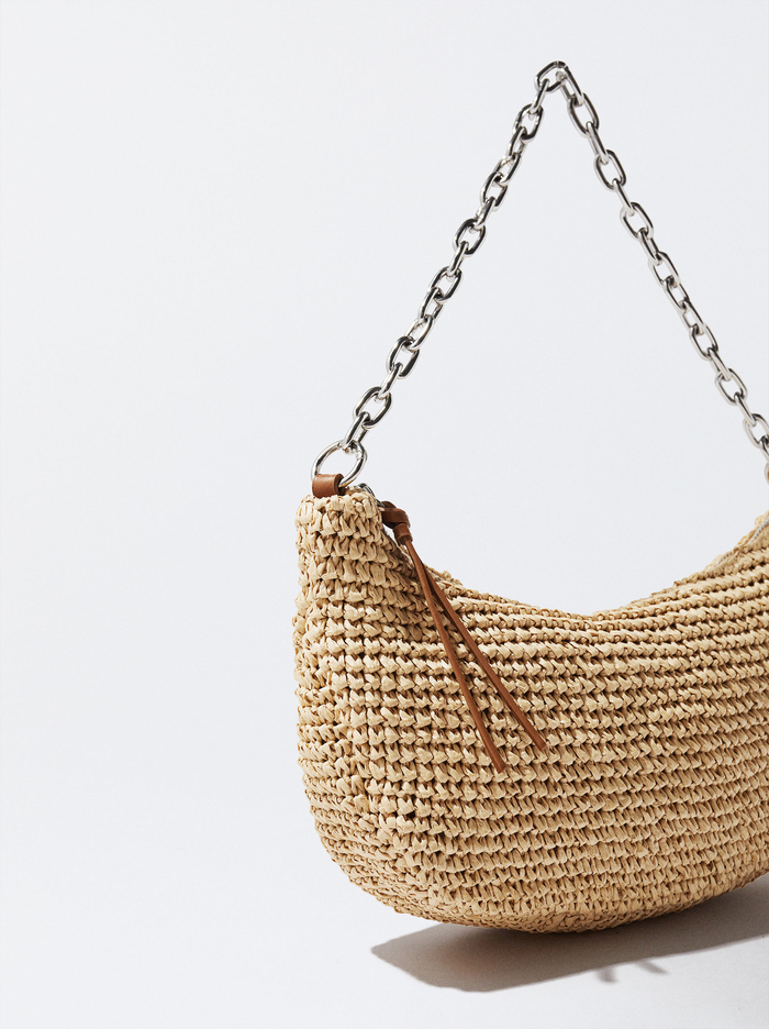 Parfois Straw With Chain Remienkove Taška Cez Rameno Damske Hnede | Slovensko-IUBT59712
