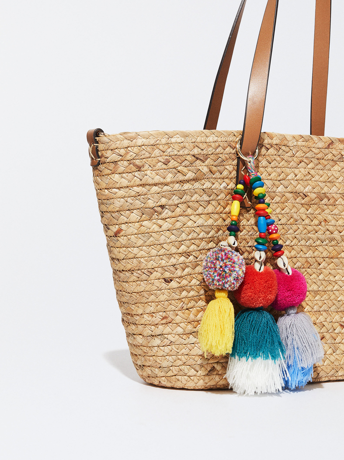 Parfois Straw With Pendant Prenosná Taška Damske Béžové | Slovensko-GKZP45231
