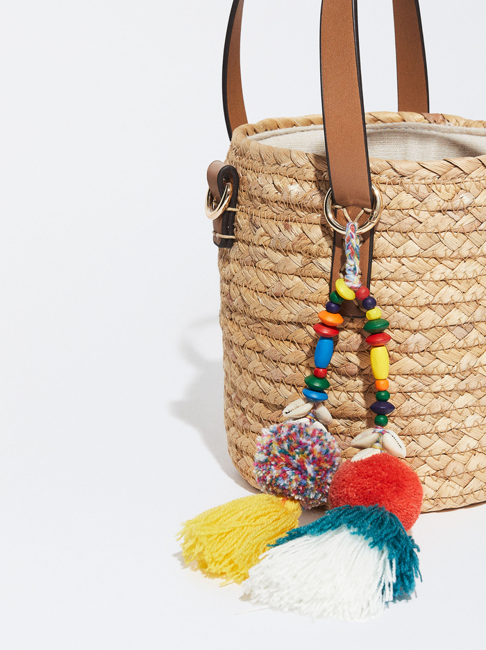 Parfois Straw With Pendant Prenosná Taška Damske Béžové | Slovensko-MCNZ47801
