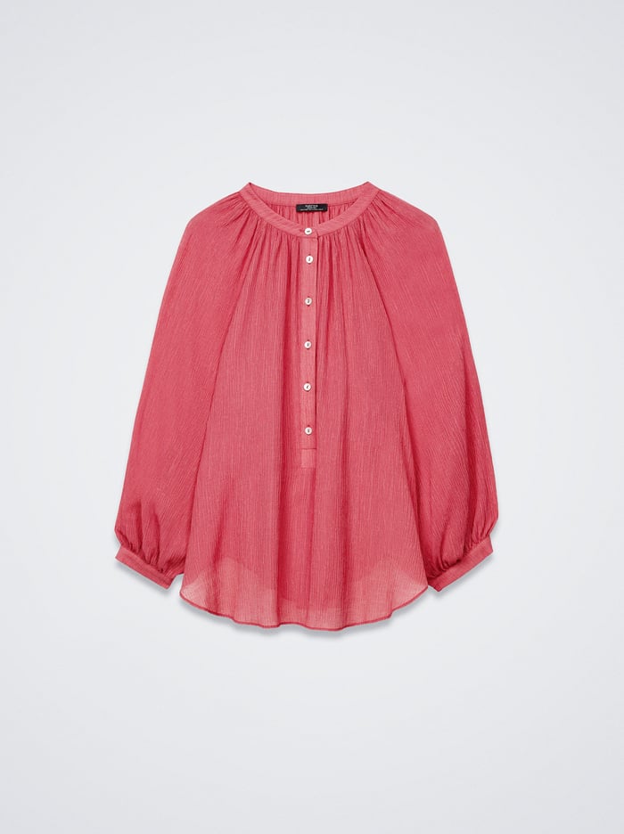 Parfois Textured With Puffed Sleeves Kosele Damske Červené | Slovensko-FAOM17095