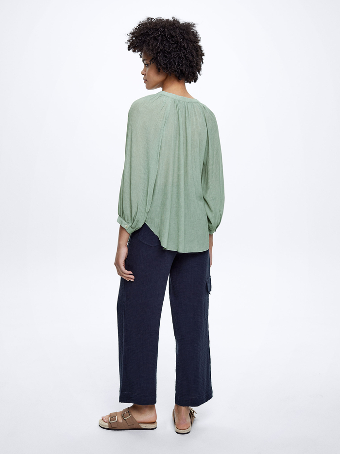 Parfois Textured With Puffed Sleeves Kosele Damske Zelene | Slovensko-KOPA23417