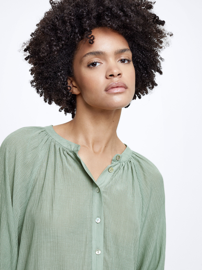Parfois Textured With Puffed Sleeves Kosele Damske Zelene | Slovensko-KOPA23417