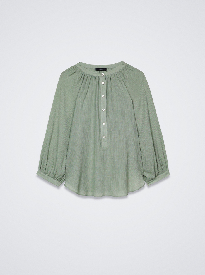 Parfois Textured With Puffed Sleeves Kosele Damske Zelene | Slovensko-KOPA23417