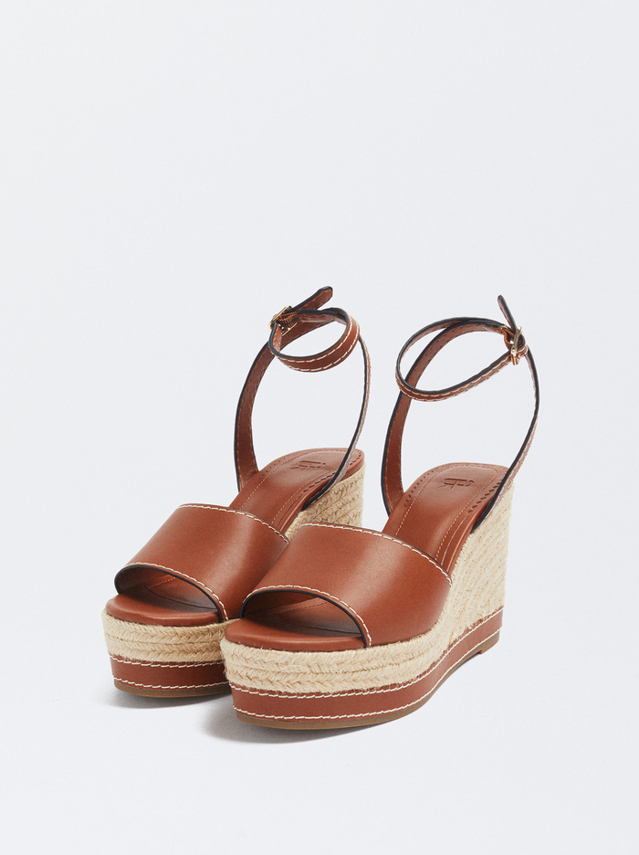 Parfois Tied Wedge Sandále Damske Hnede | Slovensko-QUVE47620