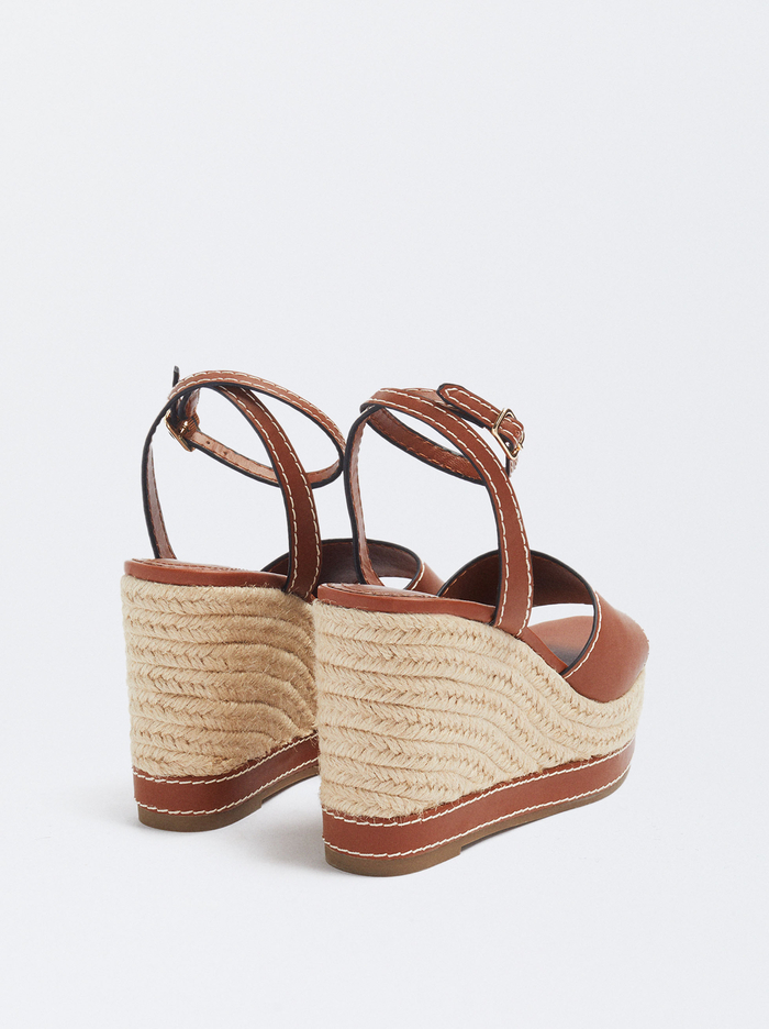 Parfois Tied Wedge Sandále Damske Hnede | Slovensko-QUVE47620