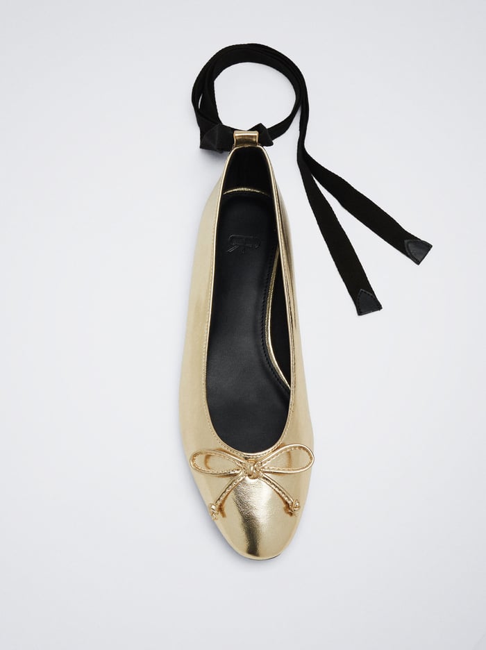 Parfois Tied With Bow Balerinky Damske Zlate | Slovensko-GAPF63874