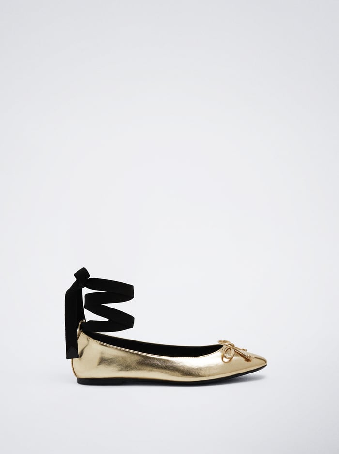 Parfois Tied With Bow Balerinky Damske Zlate | Slovensko-GAPF63874