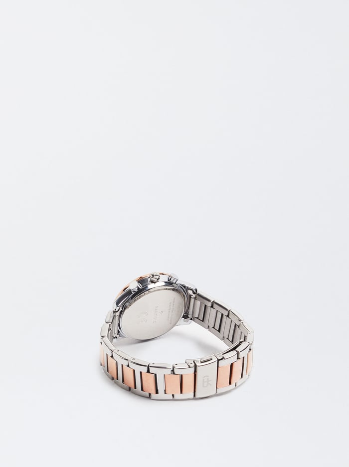 Parfois Two-Toned Steel Remienkove Hodinky Damske Ruzove Zlate | Slovensko-CZBK60152