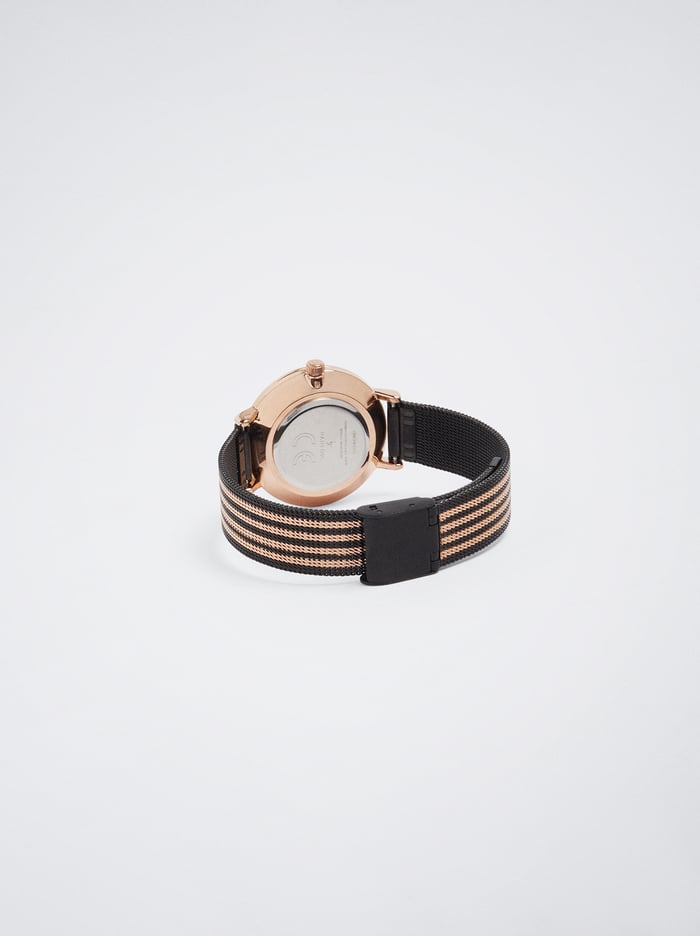Parfois Two-Toned Steel Remienkove Hodinky Damske Čierne | Slovensko-IFQX34982