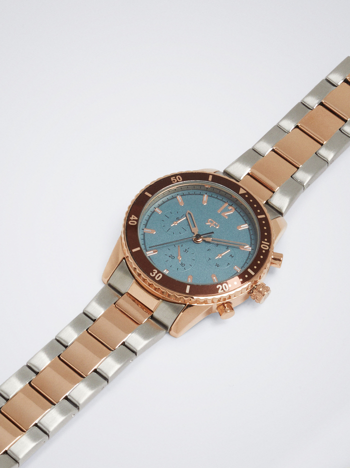Parfois Two-Toned Steel Remienkove Hodinky Damske Zlate Strieborne | Slovensko-LATP72016