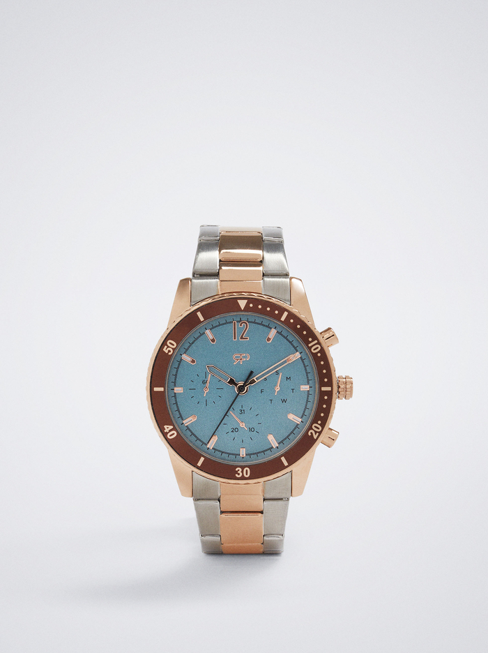 Parfois Two-Toned Steel Remienkove Hodinky Damske Zlate Strieborne | Slovensko-LATP72016