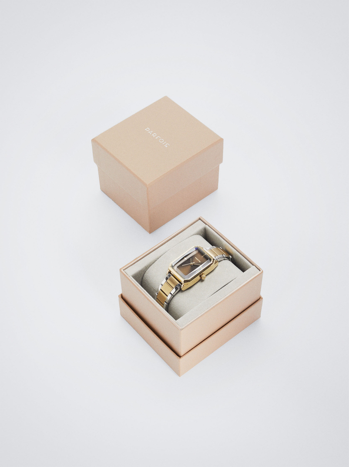 Parfois Two-Toned Steel Remienkove Hodinky Damske Zlate | Slovensko-LEQP13270