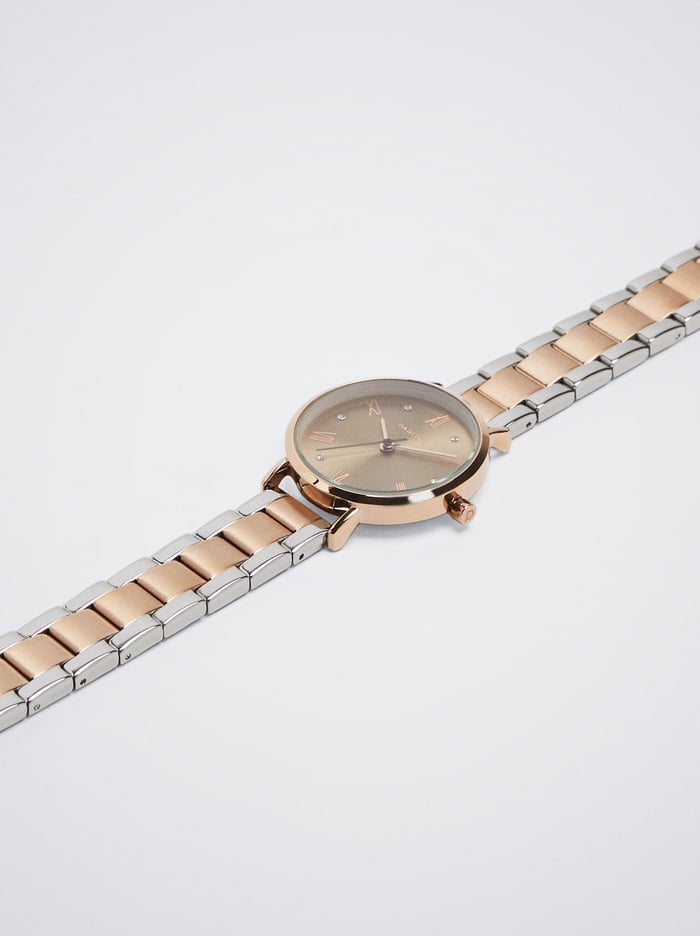 Parfois Two-Toned Steel Remienkove Hodinky Damske Ruzove Zlate | Slovensko-MTAH29054
