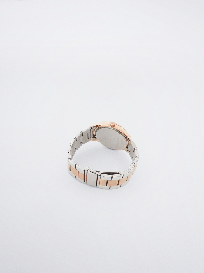 Parfois Two-Toned Steel Remienkove Hodinky Damske Zlate Strieborne | Slovensko-VADJ43079