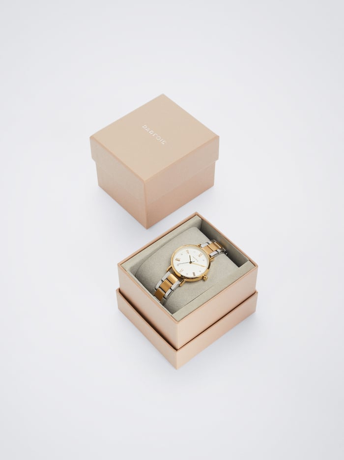 Parfois Two-Toned Steel Remienkove Hodinky Damske Zlate | Slovensko-WDSJ91804
